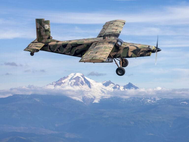 Skydive Vancouver's Pilatus Porter Aircraft in Camo